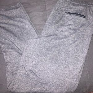 Grey sweat pants with straight leg